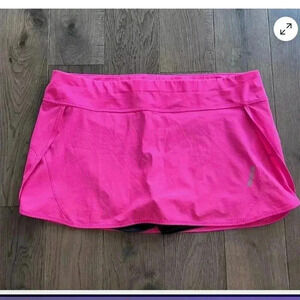 Reebok Hot Pink Athletic Skirt Size L Tennis Golf Pickleball Activewear w/Shorts